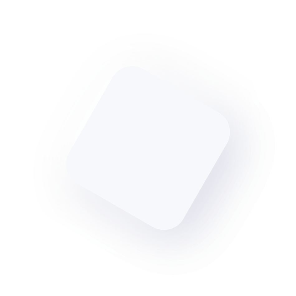 Weißes Quadrat mit angerundeten Ecken als Dekoration für Webseiten Optimierung