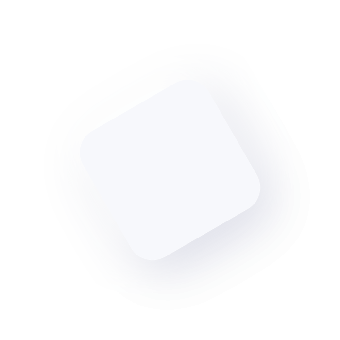 Weißes Quadrat mit angerundeten Ecken als Dekoration für Webseiten Optimierung